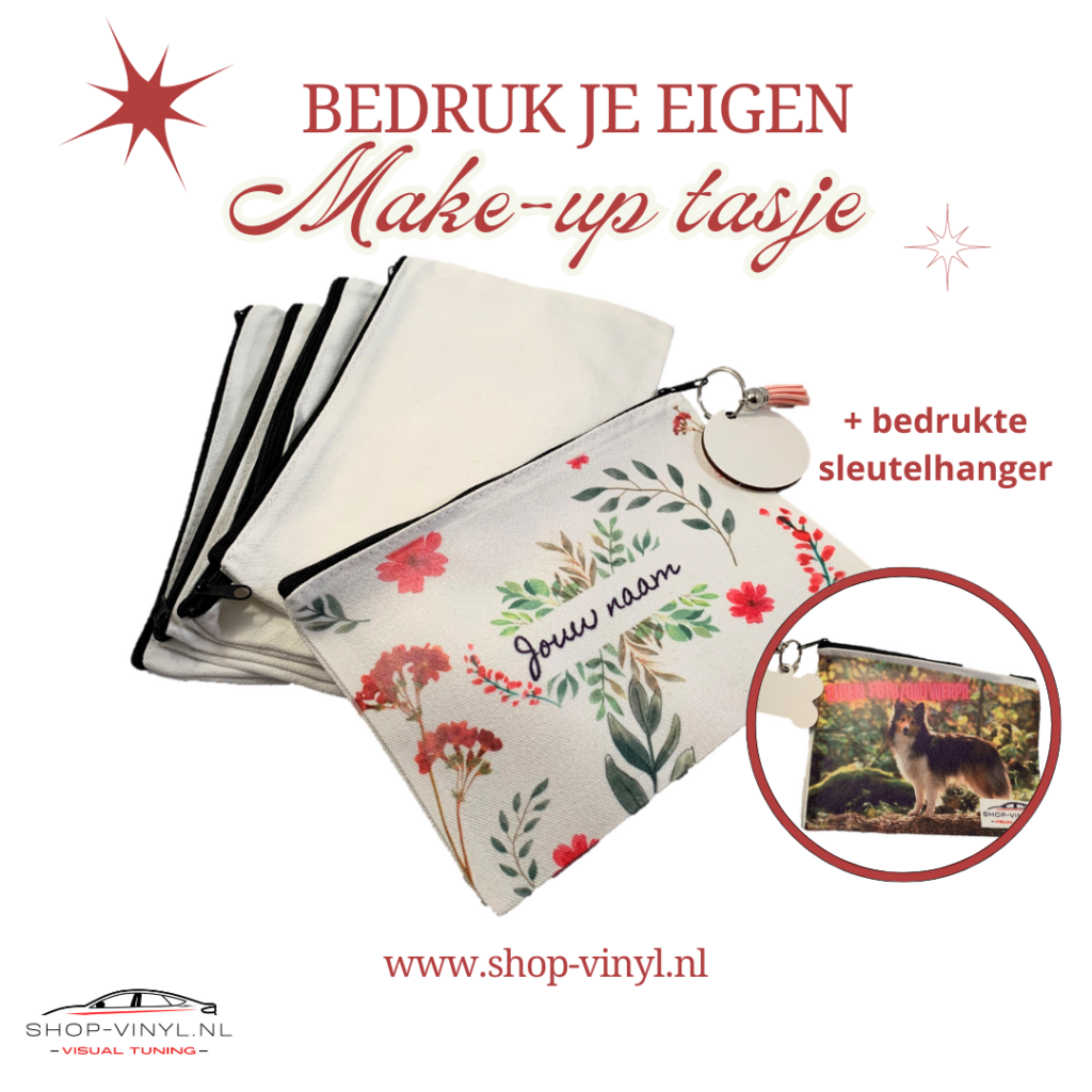 Bedrukt Make-up tasje