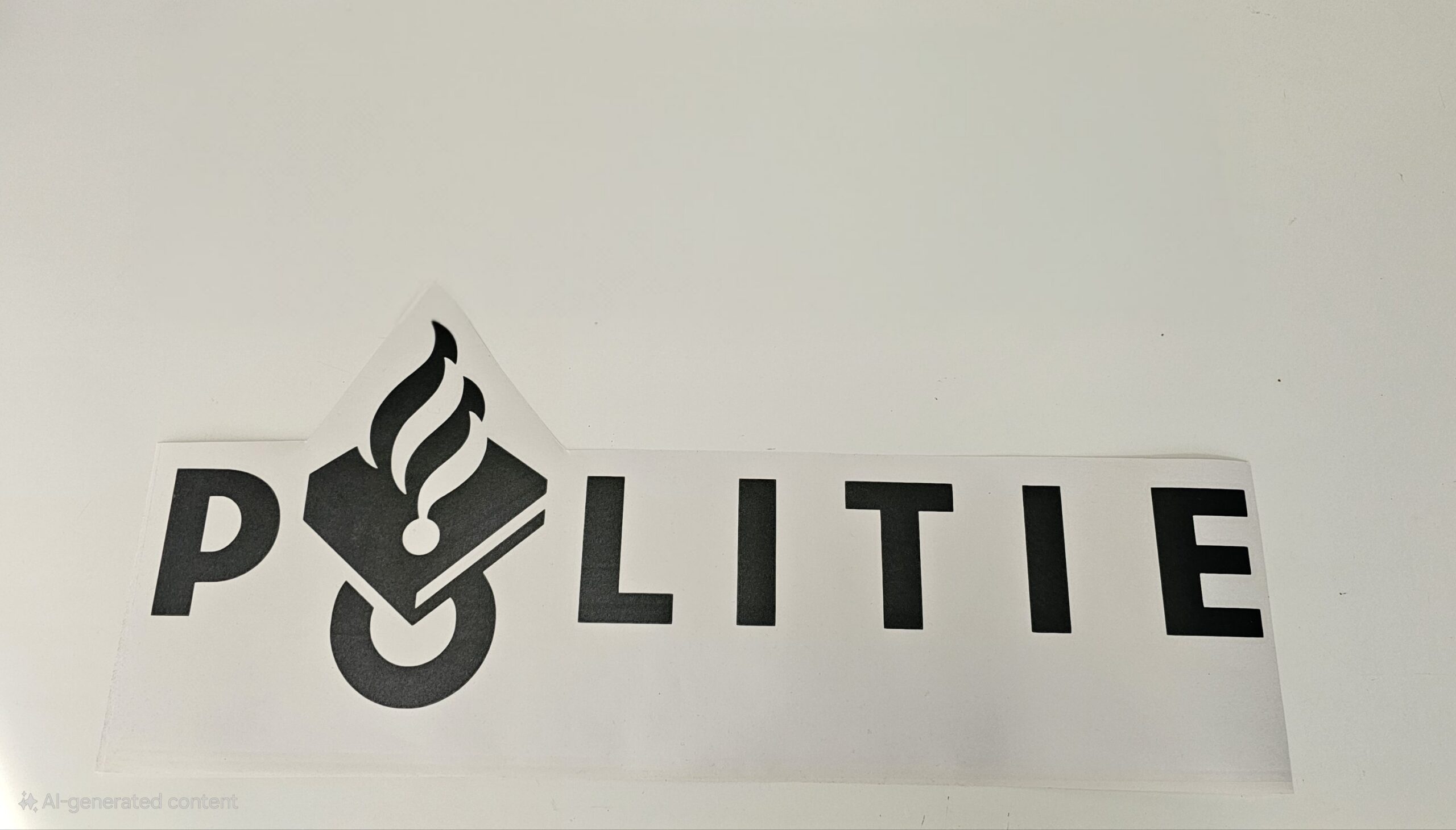 Politie logo auto sticker (elke maat en kleur mogelijk) - Afbeelding 2